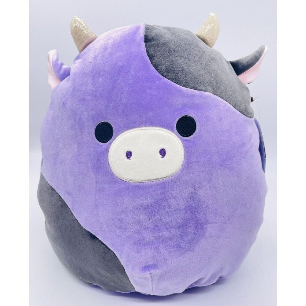 NWT Squishmallows 12" Alexie The Cow S12 #1451 Squishdate 12.16.2021